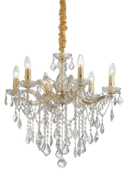 Závěsné svítidlo / Luster Ideal lux 035635 FLORIAN SP6 ORO 6xE14 40W