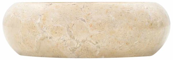Umyvadlo 40 x 12 cm mramor krémové 142767