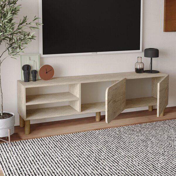 TV stolek/skříňka Rama 2 (travertin). Akce -15%