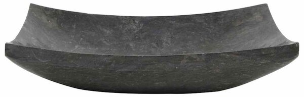 Umyvadlo 50 x 35 x 12 cm mramor černé 142764