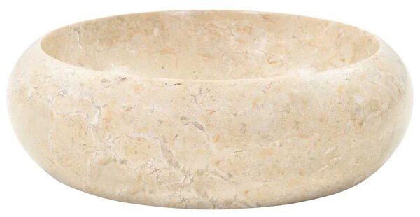 Umyvadlo 40 x 12 cm mramor krémové 142767