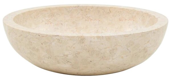 Umyvadlo 40 x 12 cm mramor krémové 142775