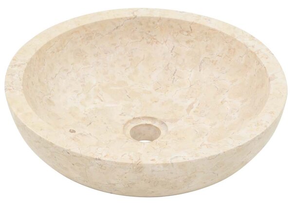 Umyvadlo 40 x 12 cm mramor krémové 142775