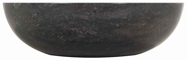Umyvadlo 40 x 12 cm mramor černé 142774