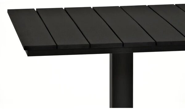 Ristorante Zahradní stůl 70 x 70 cm, hliník/artwood, černý NOELA 34570788