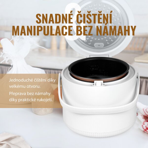 Noaton RC120W Essential, multifunkční rýžovar