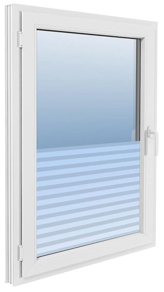 Okenní fólie matná pruhovaný design 0,9x5 m PVC 142788