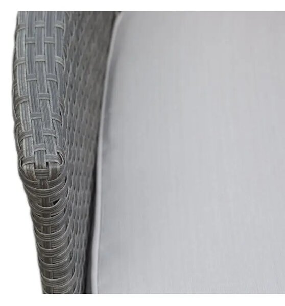 Bali Premium Zahradní lavice 116 cm, umělý ratan, šedohnědá NOELA 34570631