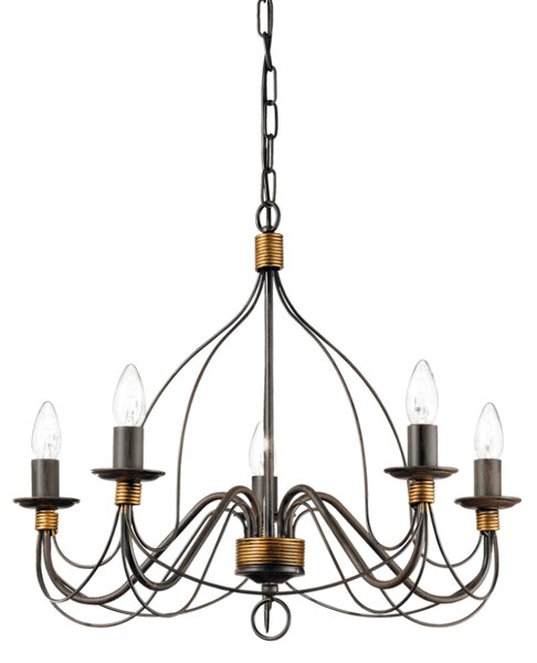 Závěsné svítidlo / Luster Ideal lux 057187 CORTE SP5 Ruggie 5xE14 40W