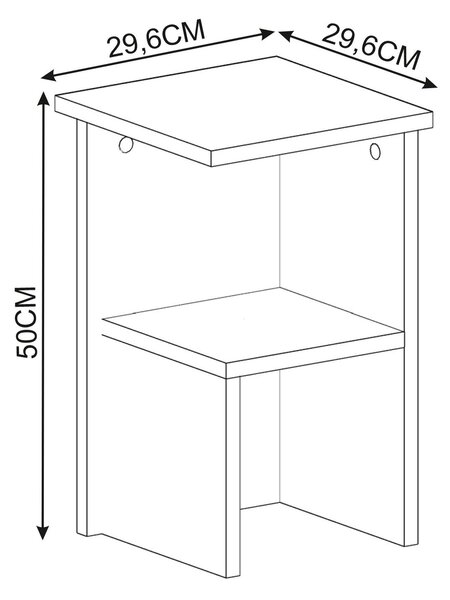 Noční stolek Roibo (ořech). Akce -20%