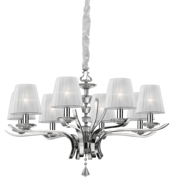 Závěsné svítidlo / Luster Ideal lux 059242 PEGASO SP8 BIANCO 8xE14 40W