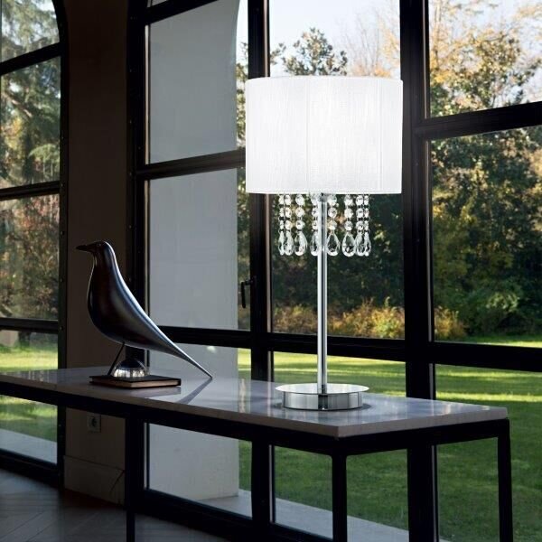 Stolní lampa Ideal lux 068305 OPERA TL1 BIANCO 1xE27 60W