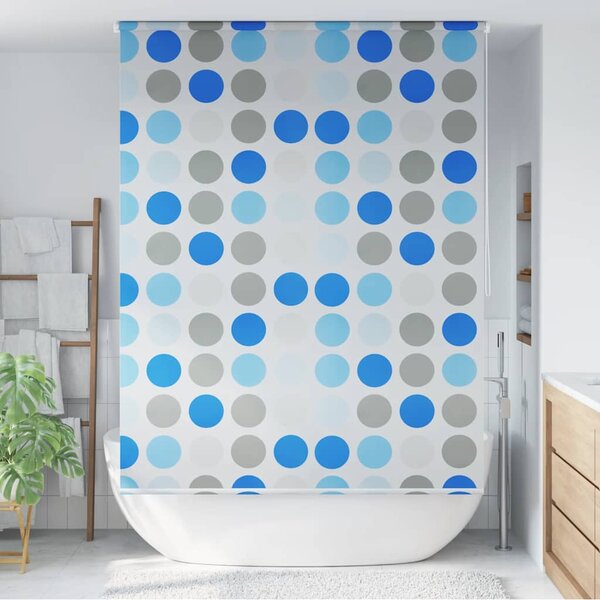 Sprchová roleta 140 x 240 cm kruhový vzor 142856