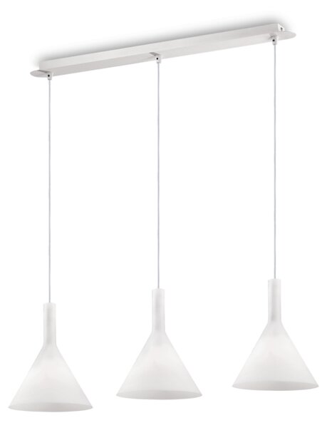 Závěsné svítidlo Ideal lux 074245 COCKTAIL SP3 BIANCO 3xE14 40W bílá