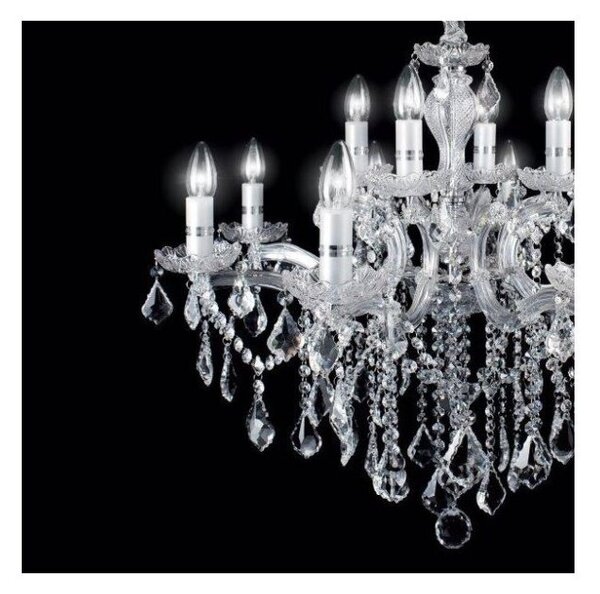 Závěsné svítidlo / Luster Ideal lux 075150 FLORIAN SP18 CROMO 18xE14 40W chrom
