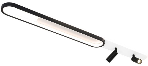 Toolight Toolight, LED stropní svítidlo s bodovými reflektory 100cm, 45W, 4000K, APP1438-C, černá-bílá, OSW-00967