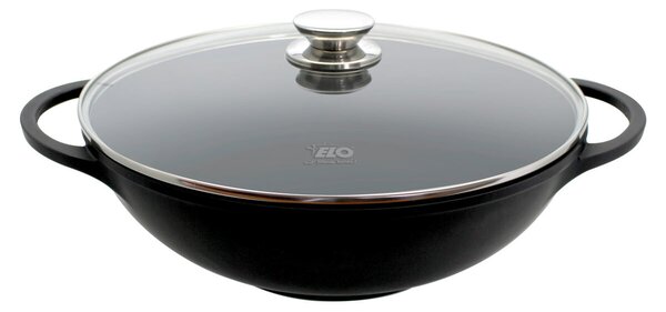 Alucast Pánev WOK se skleněnou poklicí Ø 32 cm ELO 19732