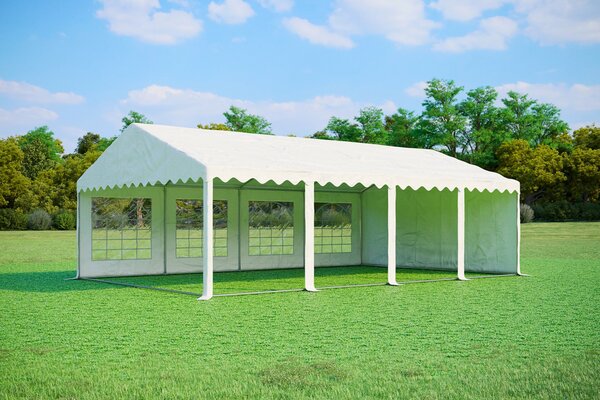 Párty stan 5x8 m PREMIUM - ohnivzdorný barva Modro-bílá