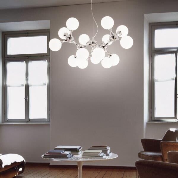Závěsné svítidlo Ideal lux 082073 nodi BIANCO SP15 15xE14 40W