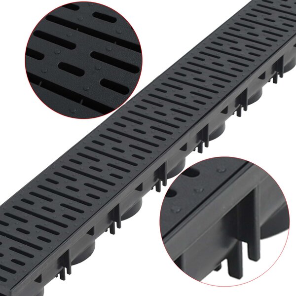 Odtokové kanály 6 ks plast 6 m 142880