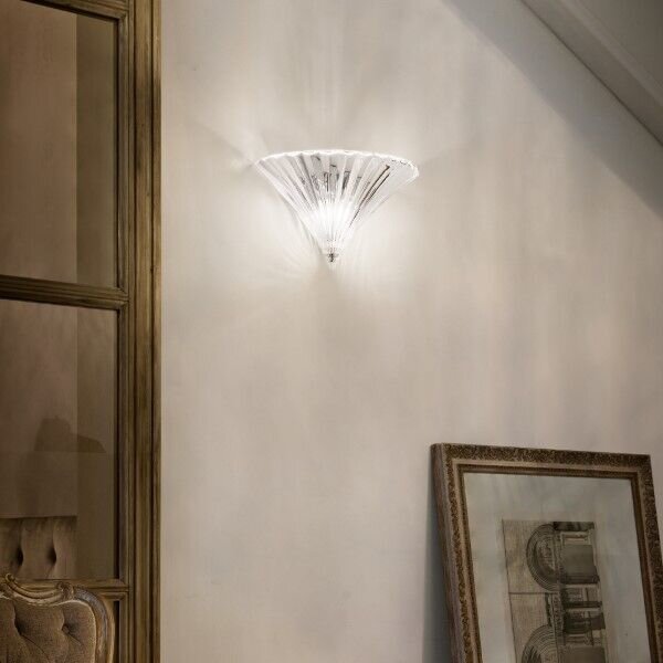 Nástěnné svítidlo Ideal lux 087368 SANTA AP1 BIG trasparente 1xE14 40W