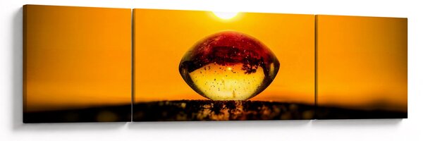 Obraz skleněné kapky (170x50 cm)