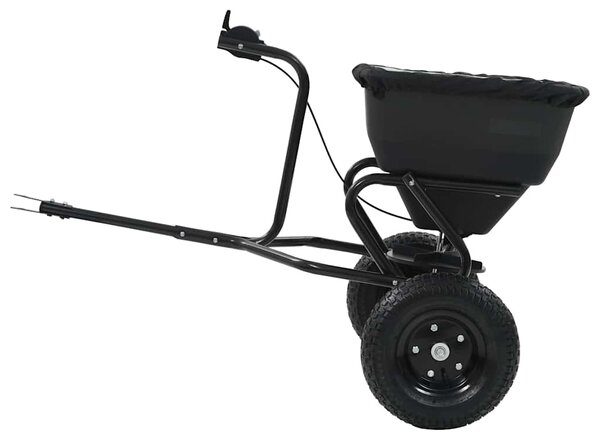 Tažné rozmetadlo soli PVC a ocel 125 x 74 x 79 cm 45 l 142967