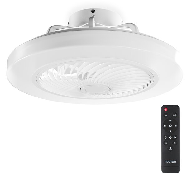 Noaton 12050W (2024) Triton, bílá, stropní ventilátor se světlem