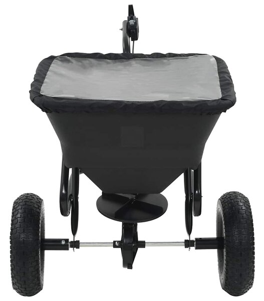 Tažné rozmetadlo soli PVC a ocel 125 x 74 x 79 cm 45 l 142967