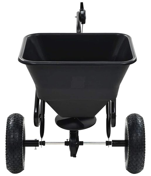Tažné rozmetadlo soli PVC a ocel 125 x 74 x 79 cm 45 l 142967