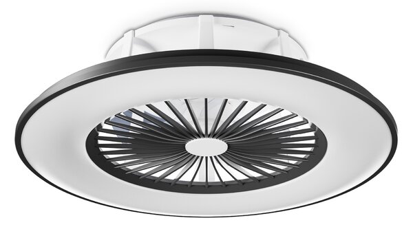 Noaton 11056BR (2024) Vega, černá, stropní ventilátor se světlem