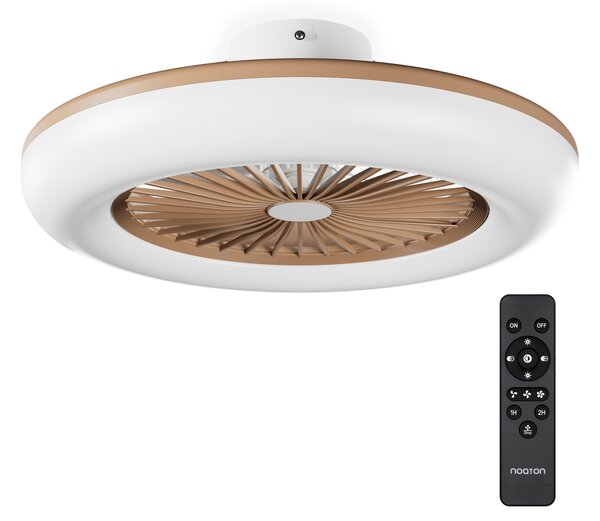 Noaton 11055G (2024) Callisto, zlatá, stropní ventilátor se světlem