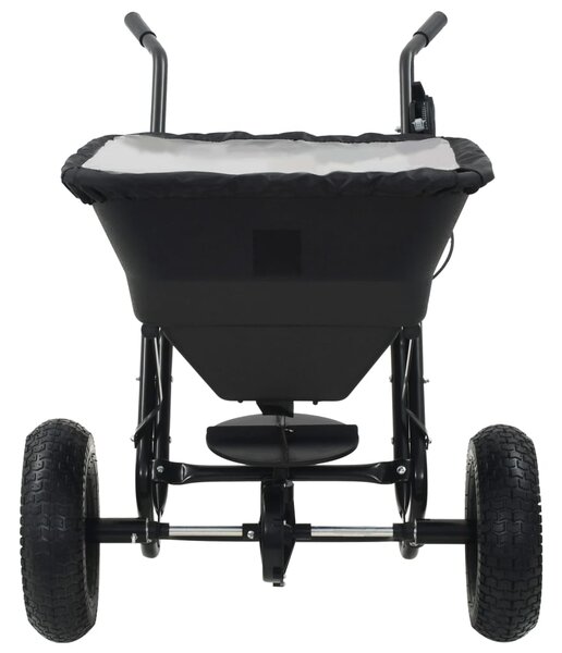 Ručně tlačené rozmetadlo soli PVC a ocel 106 x 73 x 76 cm 45 l 142966