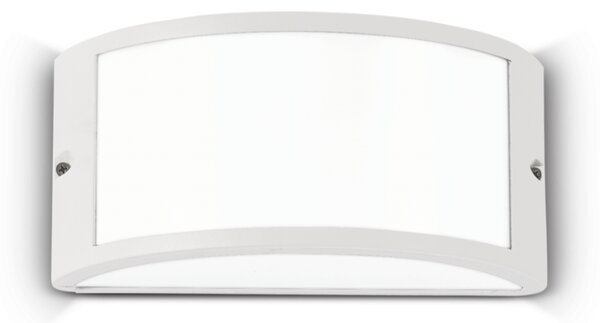 Exteriérové ​​nástěnné svítidlo Ideal lux 092393 REX-1 AP1 BIANCO 1xE27 60W IP44