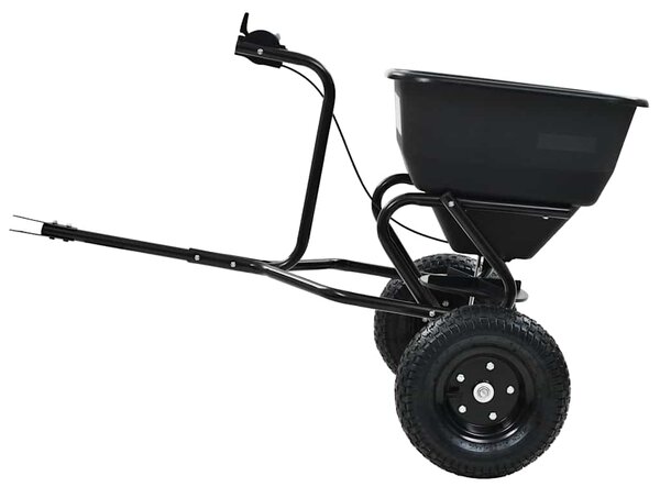 Tažné rozmetadlo soli PVC a ocel 125 x 74 x 79 cm 45 l 142967