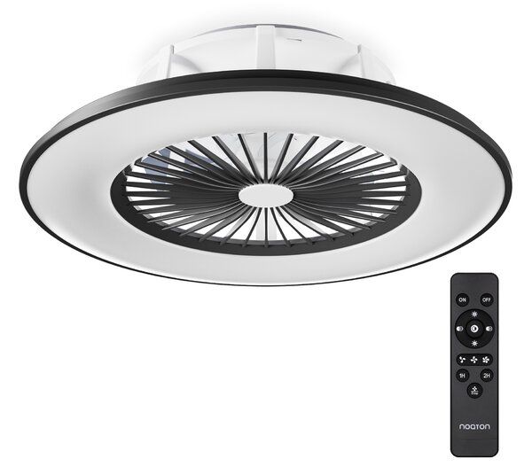 Noaton 11056BR (2024) Vega, černá, stropní ventilátor se světlem