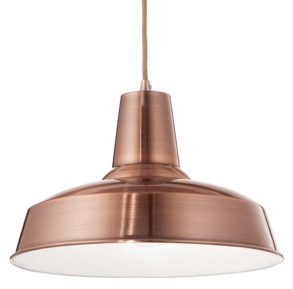 Závěsné svítidlo Ideal lux 093697 MOBY SP1 RAME 1xE27 60W měď
