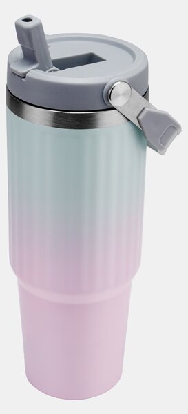 Sinsay - Termohrnek s uchem a brčkem s ombre efektem - růžová