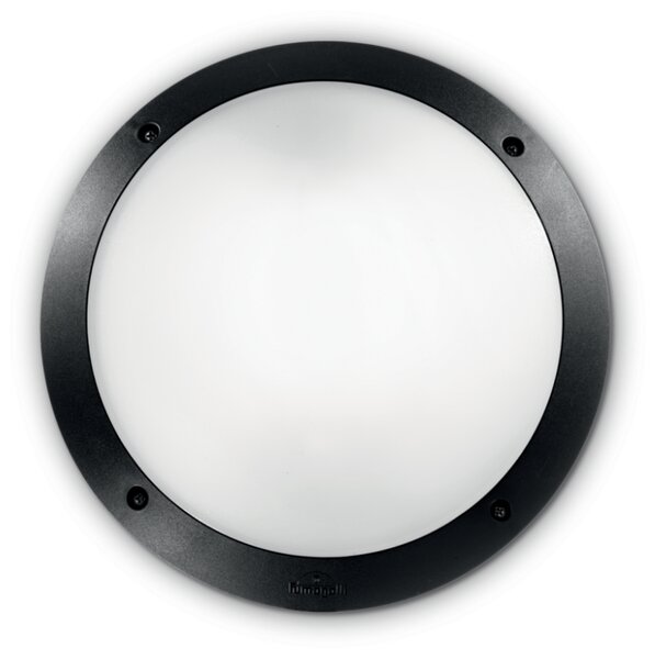 Exteriérové ​​nástěnné svítidlo Ideal lux 096674 LUCIA-1 AP1 NERO 1xE27 23W IP66