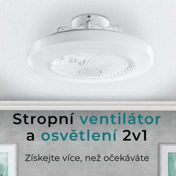 Noaton 12050W Triton, bílá, stropní ventilátor se světlem