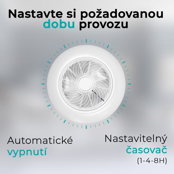 Noaton 12050W Triton, bílá, stropní ventilátor se světlem