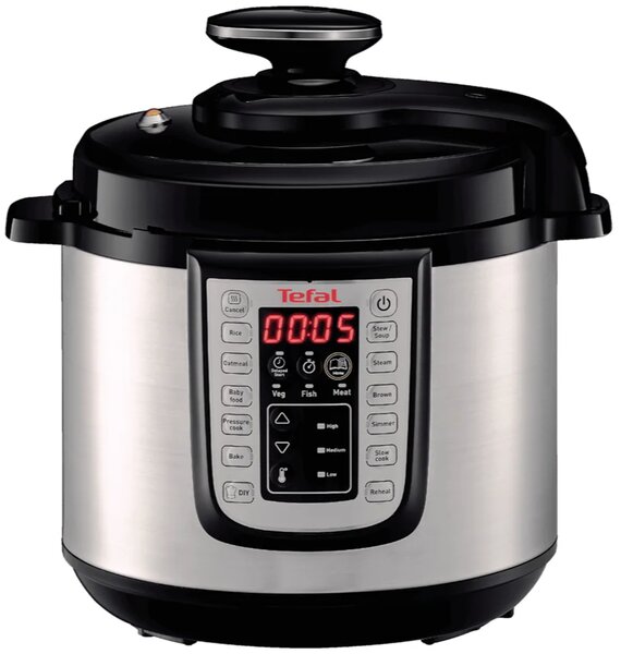 One Pot Multifunkční elektrický hrnec, nerezový/černý TEFAL CY505EE0