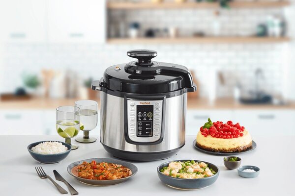 One Pot Multifunkční elektrický hrnec, nerezový/černý TEFAL CY505EE0