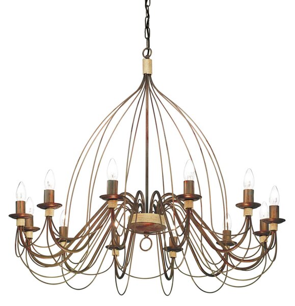 Závěsné svítidlo / Luster Ideal lux 097671 CORTE SP12 Ruggie 12xE14 40W