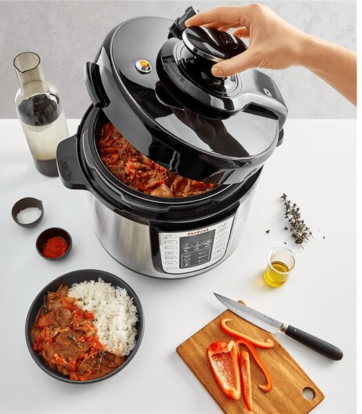 One Pot Multifunkční elektrický hrnec, nerezový/černý TEFAL CY505EE0