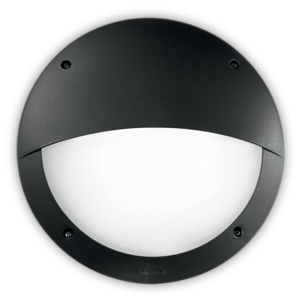 Exteriérové ​​nástěnné svítidlo Ideal lux 096698 LUCIA-2 Polar-2 NERO 1xE27 23W IP66