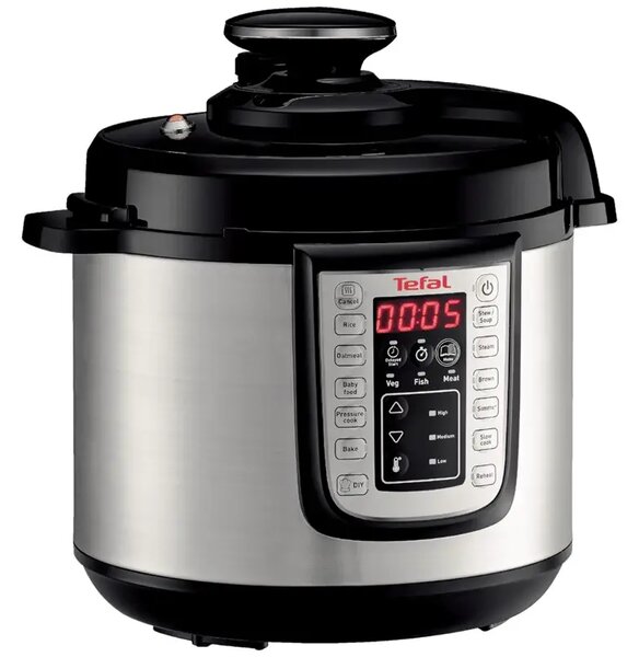 One Pot Multifunkční elektrický hrnec, nerezový/černý TEFAL CY505EE0