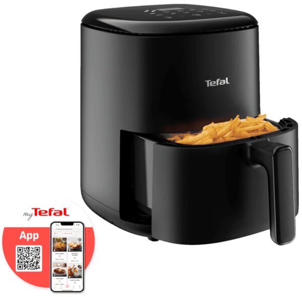 Easy Fry Compact Horkovzdušná fritéza 3 l, černá TEFAL EY145810