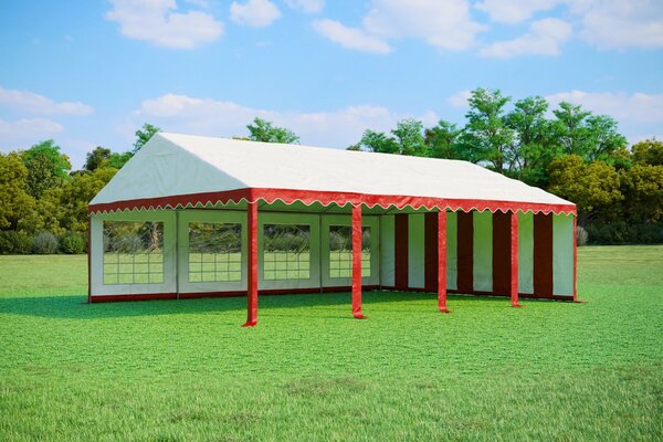 Párty stan 6x8 m STANDARD - ohnivzdorný barva Modro-bílá