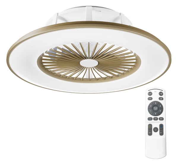 Noaton 11056CR Vega, kávová, stropní ventilátor se světlem